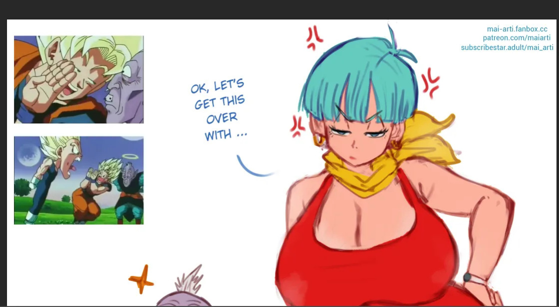 [Mai_Arti] Old Supreme Kai X Briefs (Dragon Ball Z)