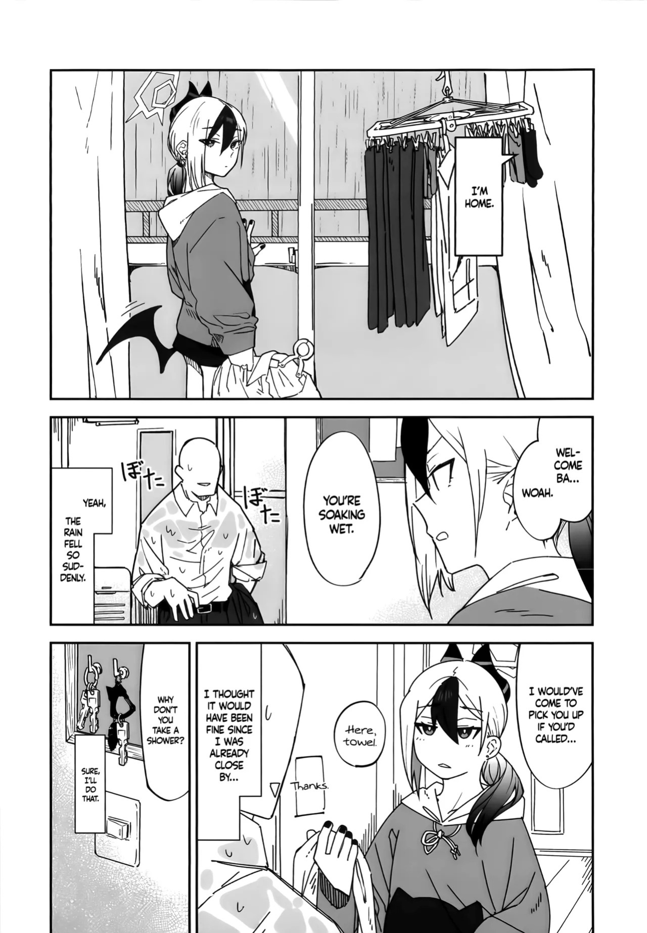 [Mara Nekonabe (Uniyukke)] Ame no Hi, Kayoko to - A rainy day Beside her (Blue Archive) [English] [DAJI's TLs]