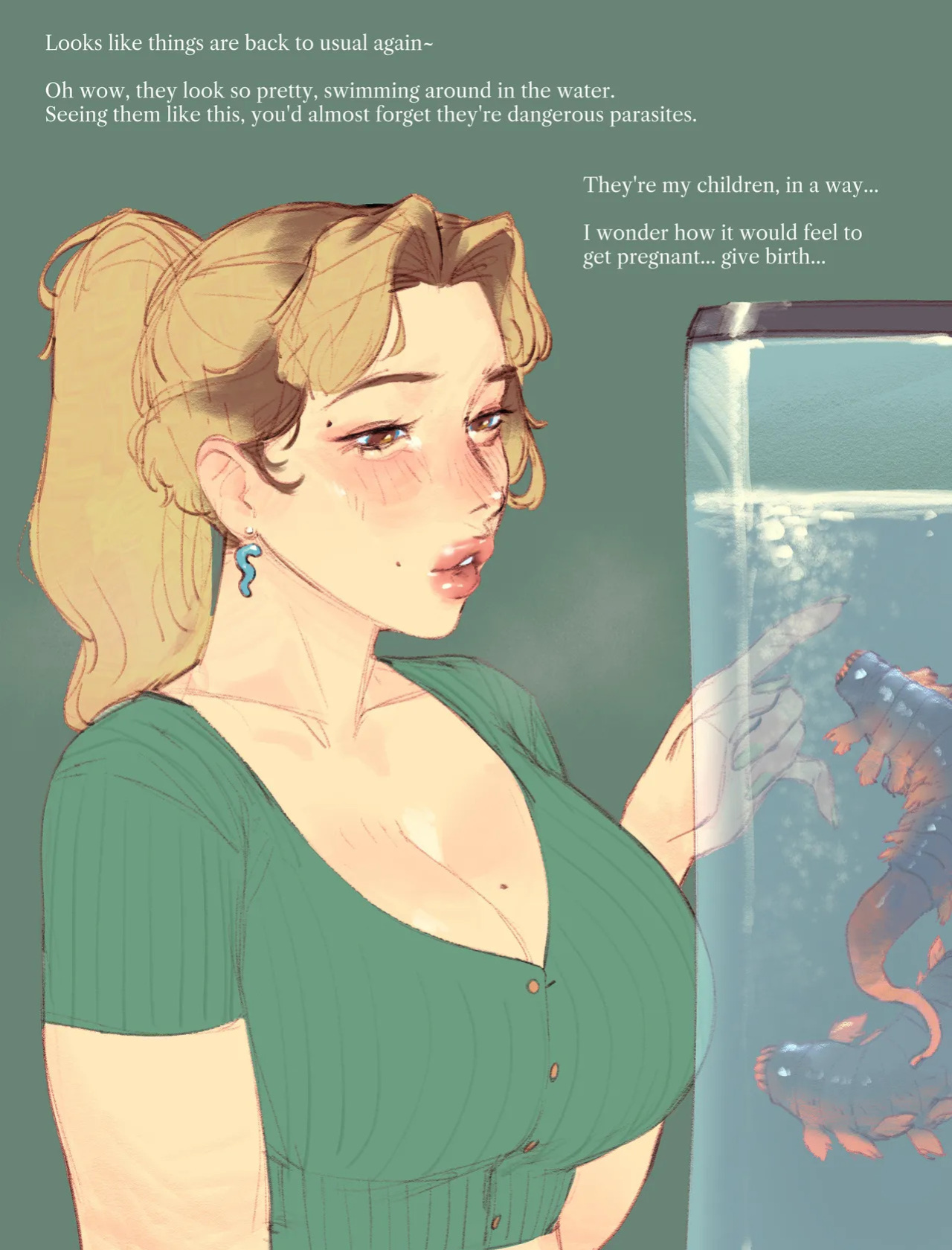 [Frosted Salmon] My Wife Births Worms from... [Decensored] + Extras