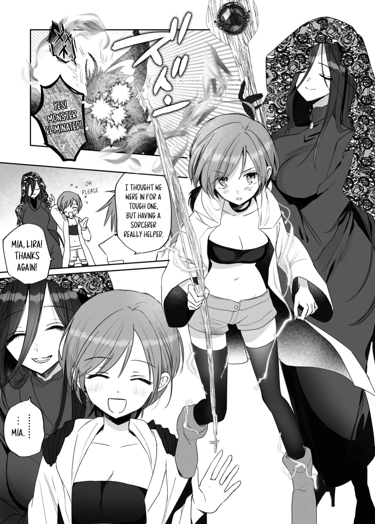 [Tetsukazuno Ao. (Emilio)] Zetsurin Futanari Onna ni Shuuchaku Sarete Omanko Baka ni Sareta Boukensha | A Female Adventurer Gets Turned into a Sex Crazed Pussy-Obsessed Woman by an Insatiable Futanari Woman [English] [Digital]