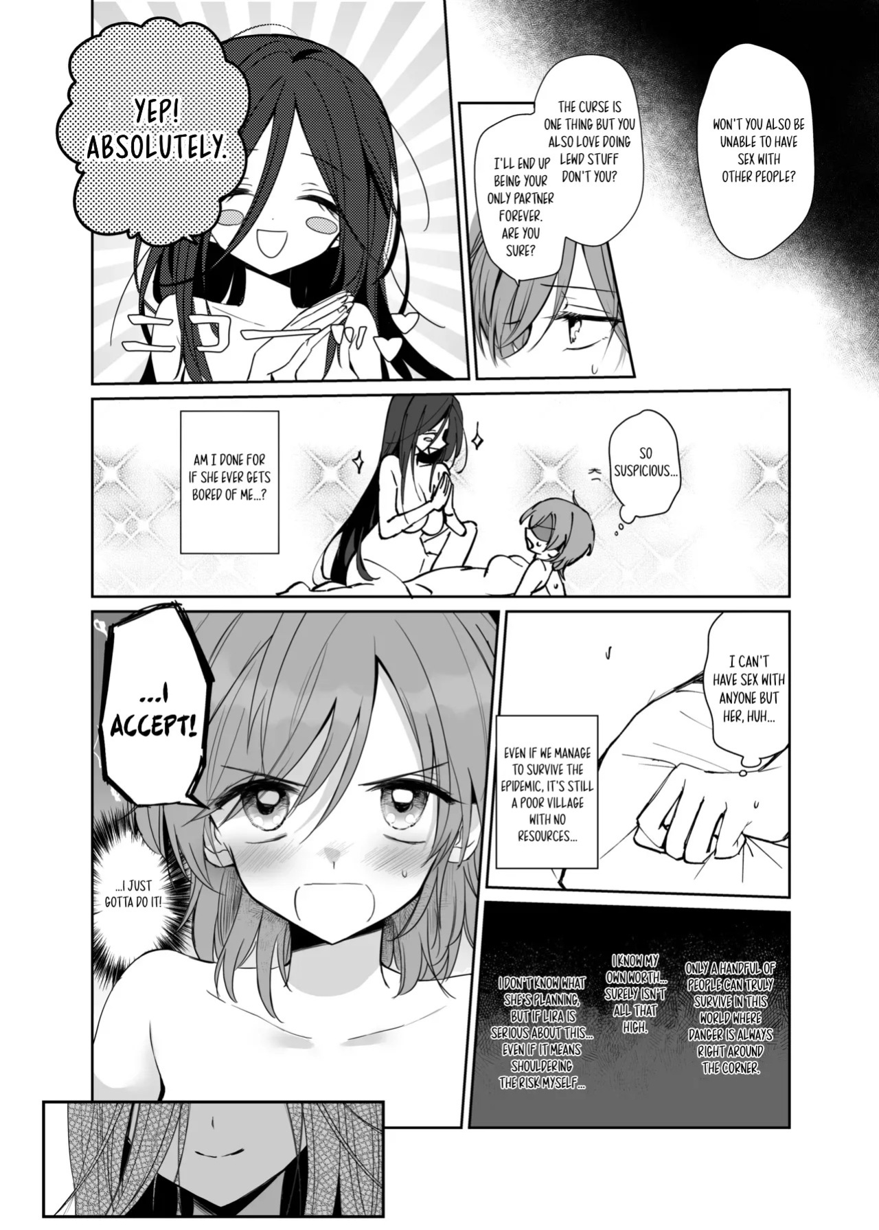 [Tetsukazuno Ao. (Emilio)] Zetsurin Futanari Onna ni Shuuchaku Sarete Omanko Baka ni Sareta Boukensha | A Female Adventurer Gets Turned into a Sex Crazed Pussy-Obsessed Woman by an Insatiable Futanari Woman [English] [Digital]