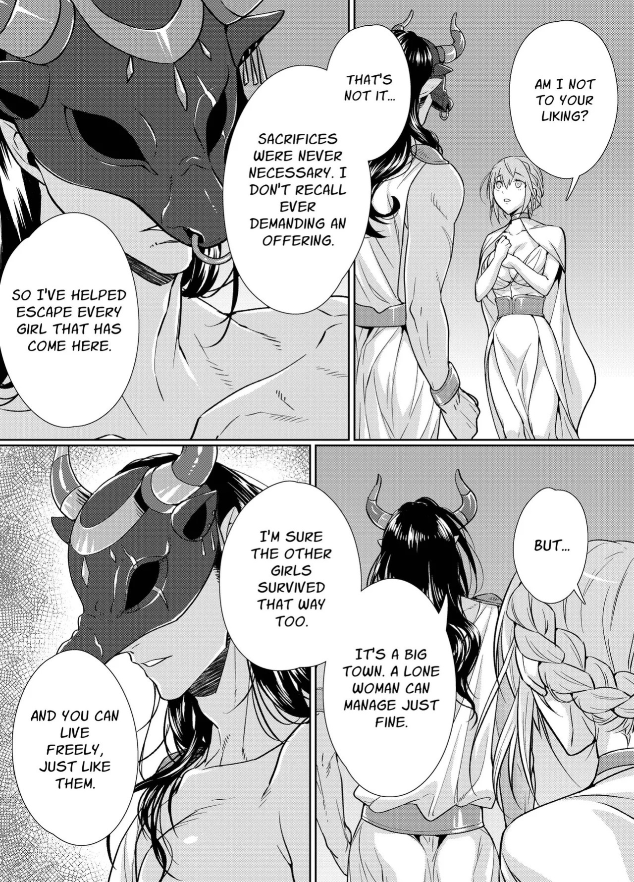 [DARKMOON (KINOKO Mochi)] Kemono Kami-sama to Ikenie no Hanayome | The Beast God and His Sacrificial Bride [English] [nasmas]