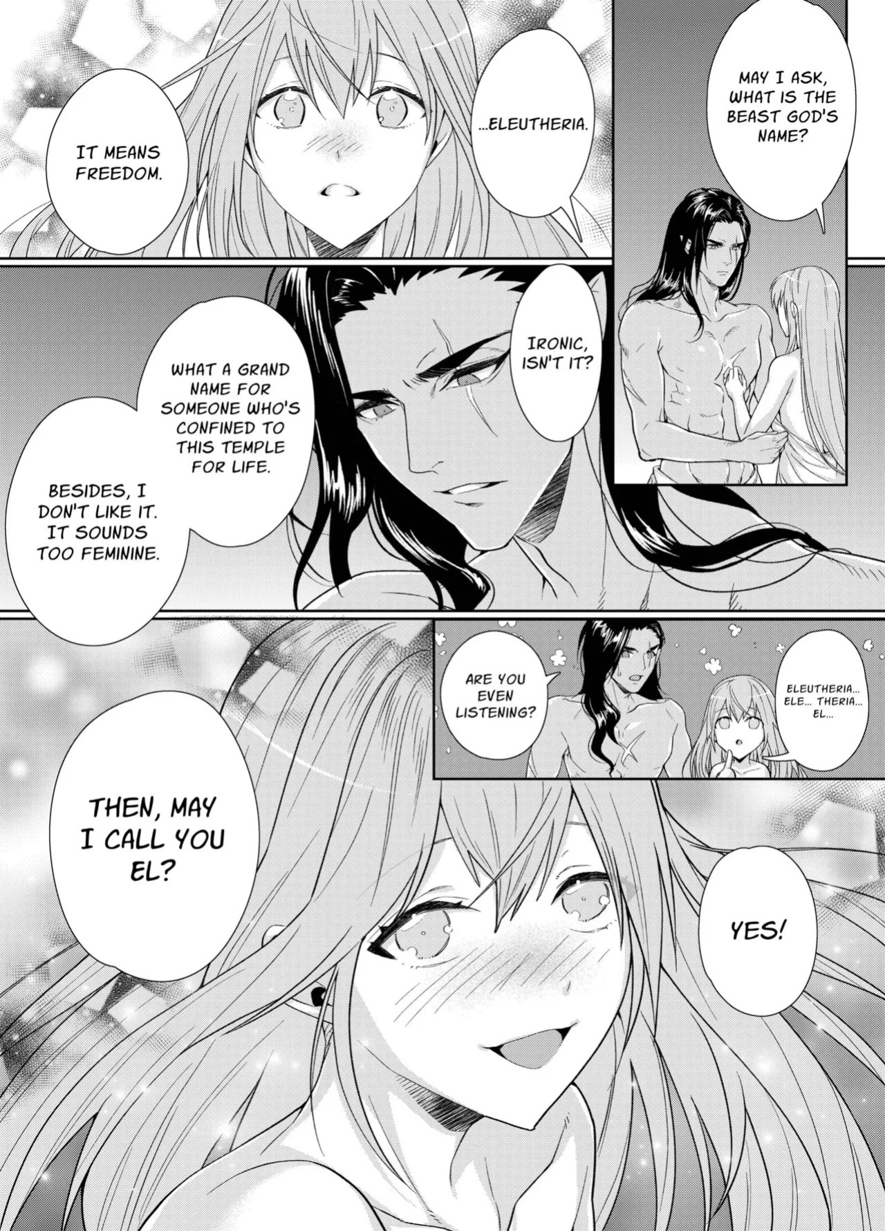 [DARKMOON (KINOKO Mochi)] Kemono Kami-sama to Ikenie no Hanayome | The Beast God and His Sacrificial Bride [English] [nasmas]