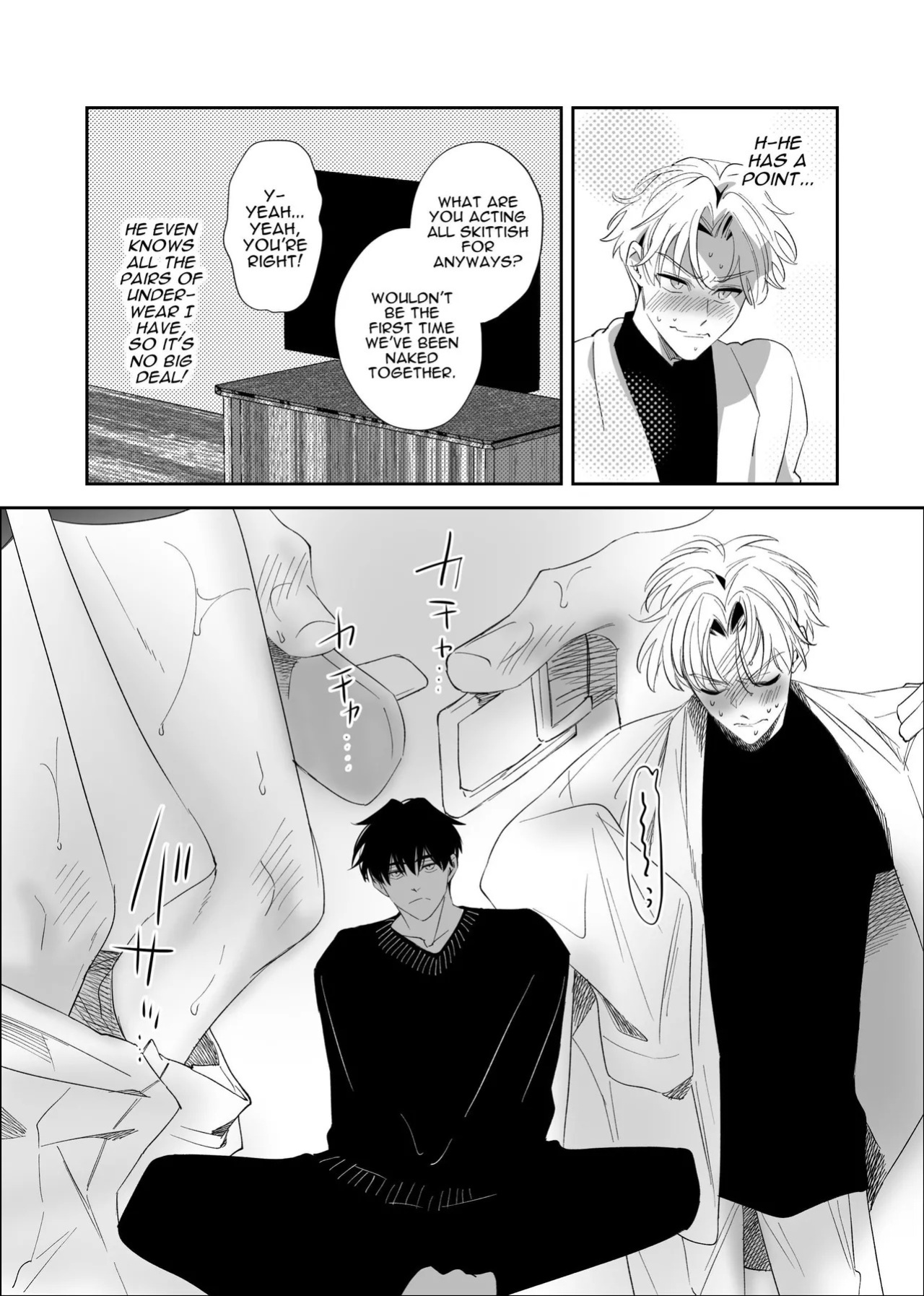 [airpink (yubumi)] Straight Guy Turned Cuntboy Has Intense Mating Sex With His 190cm Longtime Male Friend [Eng]