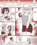 A futanari girl gets her balls hurt during body check