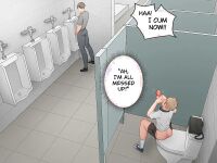 [Uoojun][Yaoi Short Comics][Public Toilet]