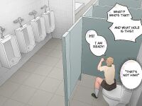 [Uoojun][Yaoi Short Comics][Public Toilet]