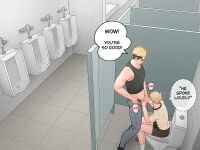 [Uoojun][Yaoi Short Comics][Public Toilet]