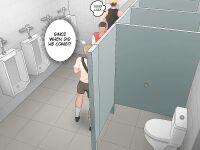[Uoojun][Yaoi Short Comics][Public Toilet]