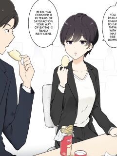 [Wakamatsu] Rikutsuppoi Kouhai-chan to Rikutsunuki de Majiwaru made no Hanashi | Having Sex with My Hyperrational Junior Until She Loses All Rationality