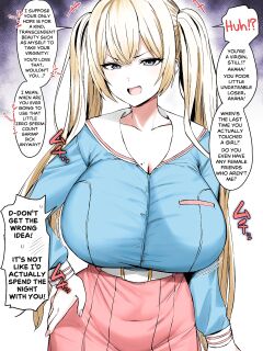 [Hotate-chan] Katte ni Doutei to Kanchigai shite kuru Kotekote no Tsundere Kinpatsu Twintail | Tsuper Tsundere Twintail Blonde Mistakes You as a Virgin [SaLamiLid] [Colorized]