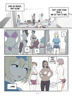 [Lewdua] Locker room - Nessie and Valerie [Hairy]