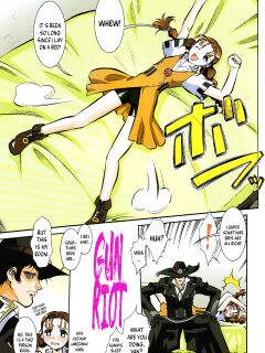 (C69) [Tsurikichi Doumei (Umedama Nabu)] Gan Soudou | Gun Riot (Irotsuki! Umedamanga Shuu ~Guai~) (GUN X SWORD) =TB=