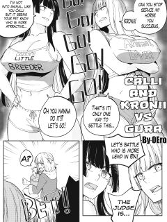 [ZeroEro] Calli & Kronii vs Gura (Hololive English)