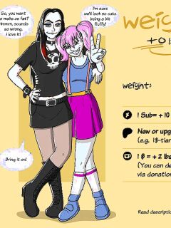 [ theKoudelka ] Weightgain-Drive: Violet & Kiki (Complete)