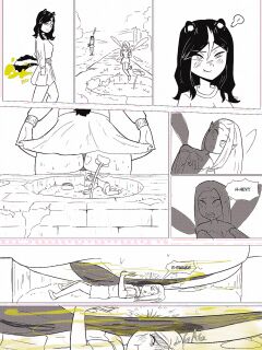 [arejay] Skunkgirl farting on woodland fairy (+scat version)