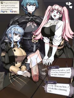 [CaptainKirb] Byleth. Marianne & Hilda: Group Task (Fire Emblem: Three Houses)
