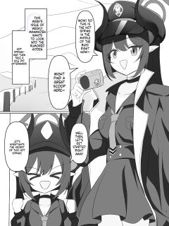 [Ron no Niji (Nijihira Ron)] Motomiya Chiaki no Hikyou no Onsen de Shokushu Shuzai!? (Blue Archive) [English] [SCANMTL] [Digital]